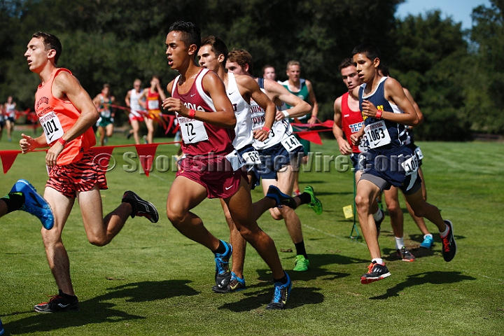 2014StanfordSeededBoys-389.JPG - Seeded boys race at the Stanford Invitational, September 27, Stanford Golf Course, Stanford, California.